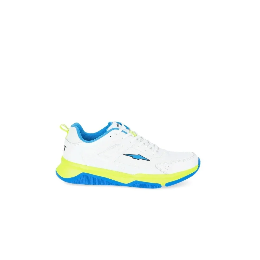 Men's Size 12 Avia Reps Gym Trainer Shoes Breathable‎ Leather White Blue Green